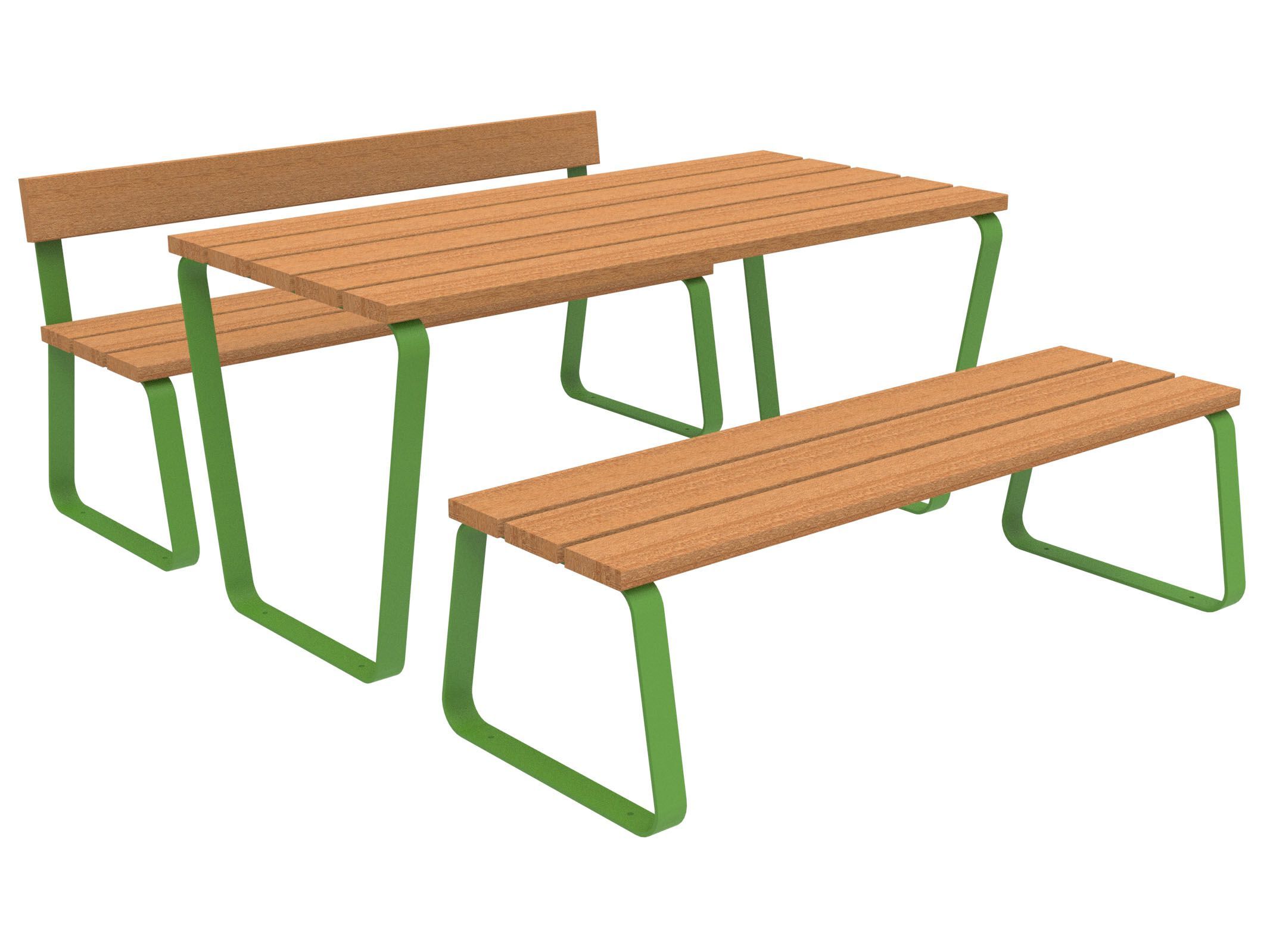 Стол для пикника со встроенными скамейками Lazzari Sunny ARCH-00041799 - Вид №9