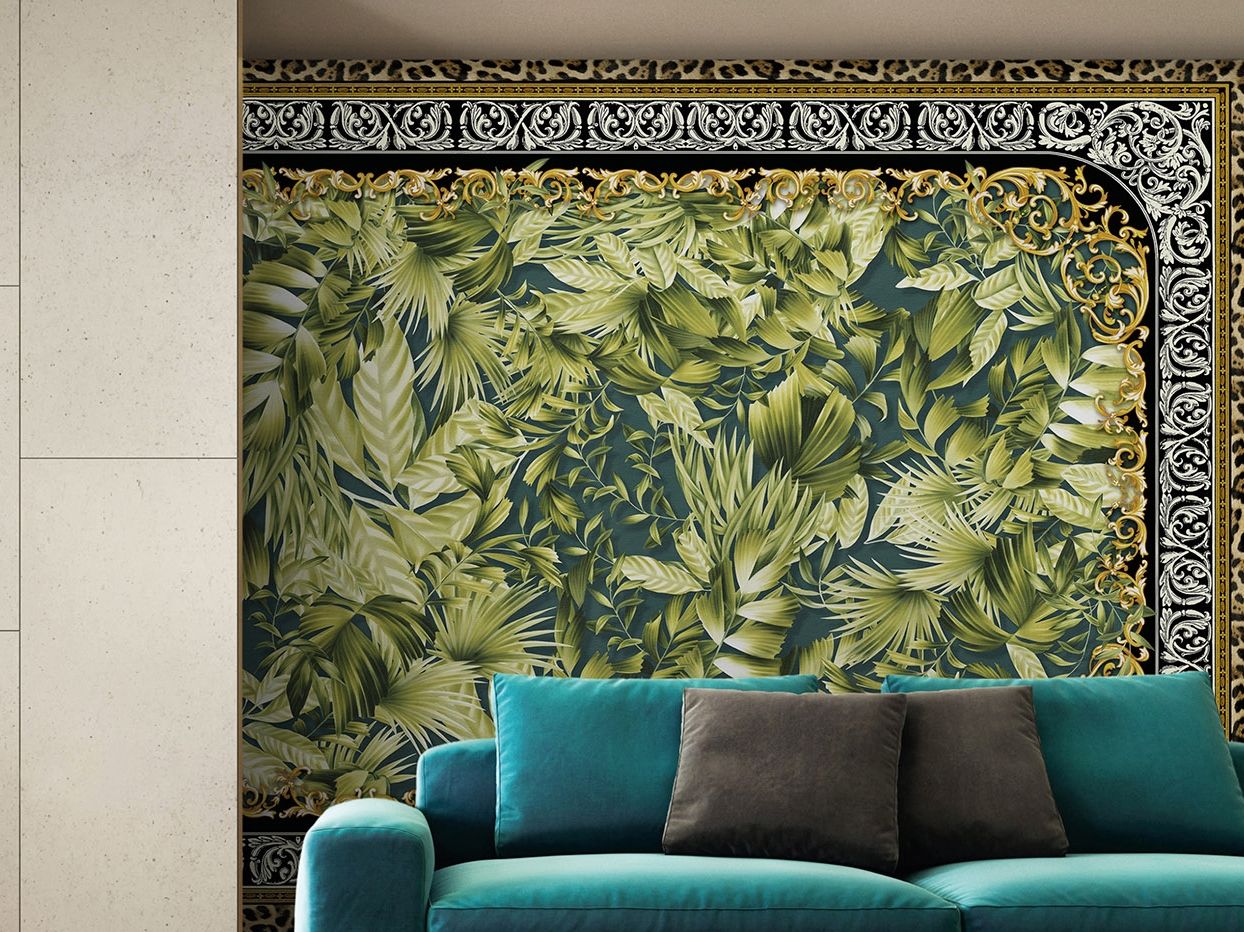 Тропические обои ПВХ бесплатно, экологически чистые, моющиеся WallPepper BAROQUE JUNGLE ARCH-00023296