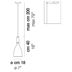 Стеклянный светодиодный подвесной светильник Vetreria Vistosi Искра ARCH-00136186 - Вид №5