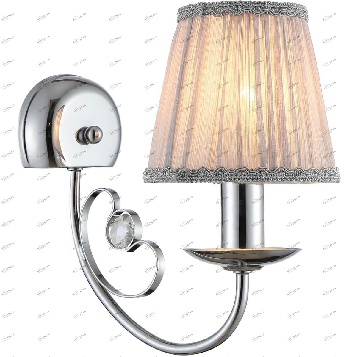 Бра настенное серебристое хром Rivoli Mattina 2022-401 RIVOLI MATTINA 00-3929999 Хром 