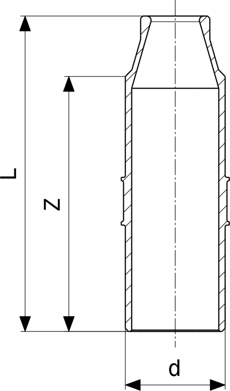 696 269 Модель 2211.5 Трубопроводные системы  Profipress  Водорозетки Santreyd  - Вид №3