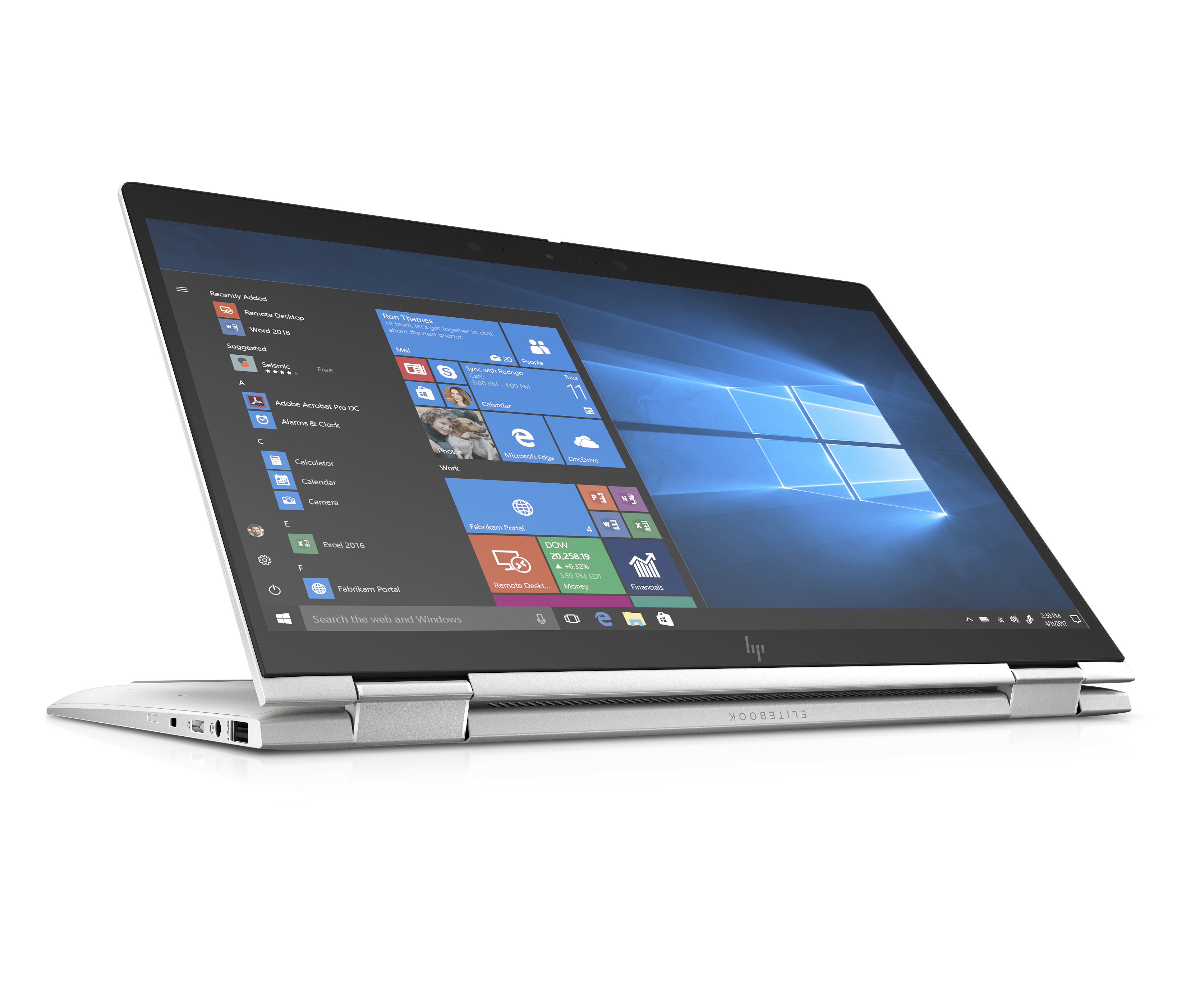 7KN76EA#ACB elitebook x360 1040 g6 14"(1920x1080)/touch/intel core i5 8265u(1.6ghz)/16384mb/512ssdgb/nodvd/int:intel hd graphics 620/67whr/war 3y/1.35kg/metallic grey/w10pro + 400 nit, no pen HP Santreyd  - Вид №5