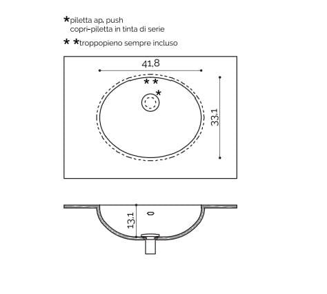 Раковина Corian® с столешницей Acquapazza Corian ® elements ARCH-00038613 - Вид №3