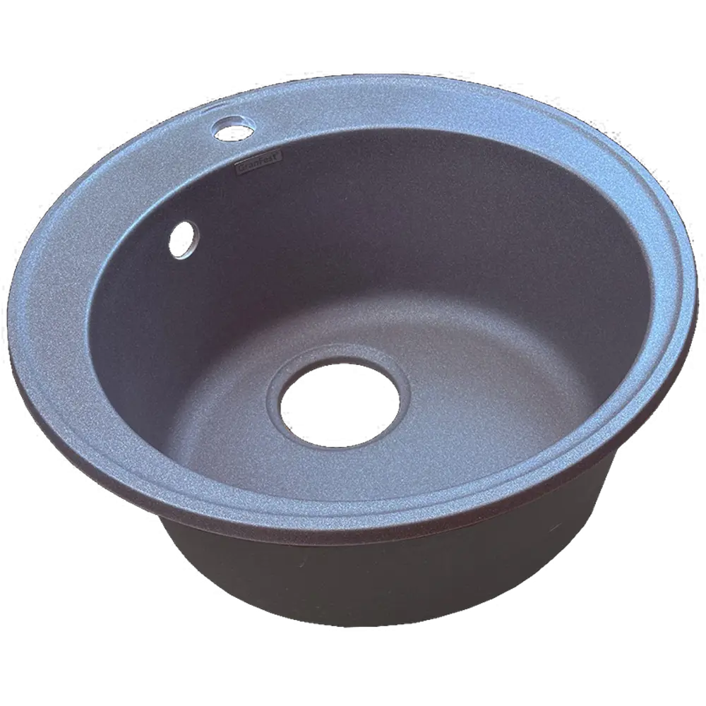 Мойка для кухни врезная Granfest Z-08 47.8x47.8 см глубина чаши 18 см кварцевый песок цвет серый 89444688 STLM-2112324 Без серии - Вид №1