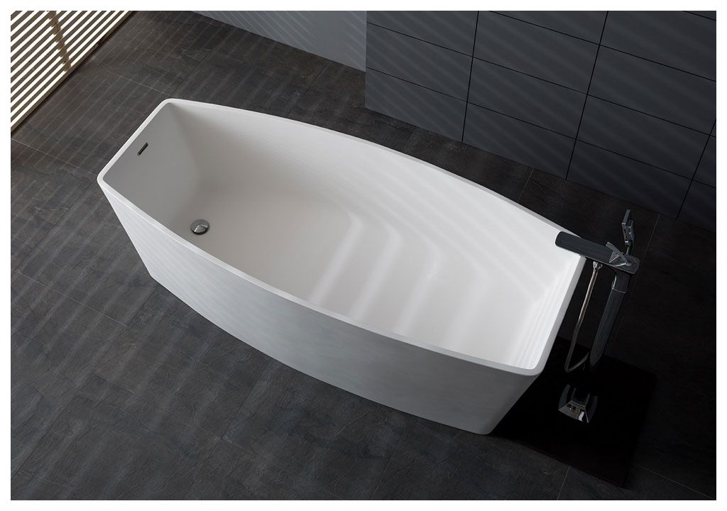 Ванна из искусственного камня Aquanet Comely TC-S04 180x80, глянцевая TCS04 - Вид №1