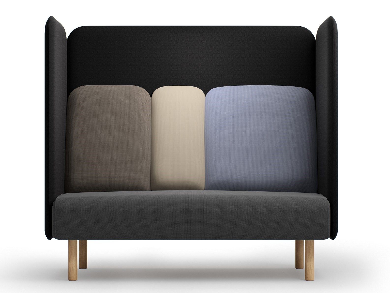 3-местный тканевый диван с высокой спинкой Intuit by Softrend август ARCH-00119334 - Вид №2