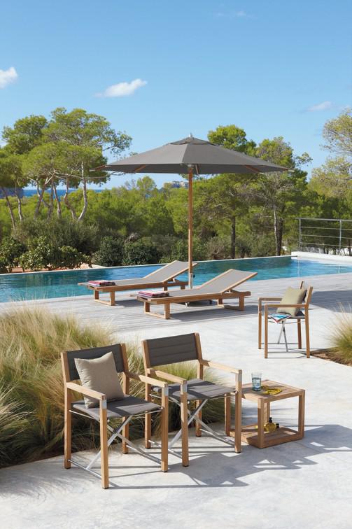Шезлонг из teakового дерева Manutti Siena MNST859 - Вид №5