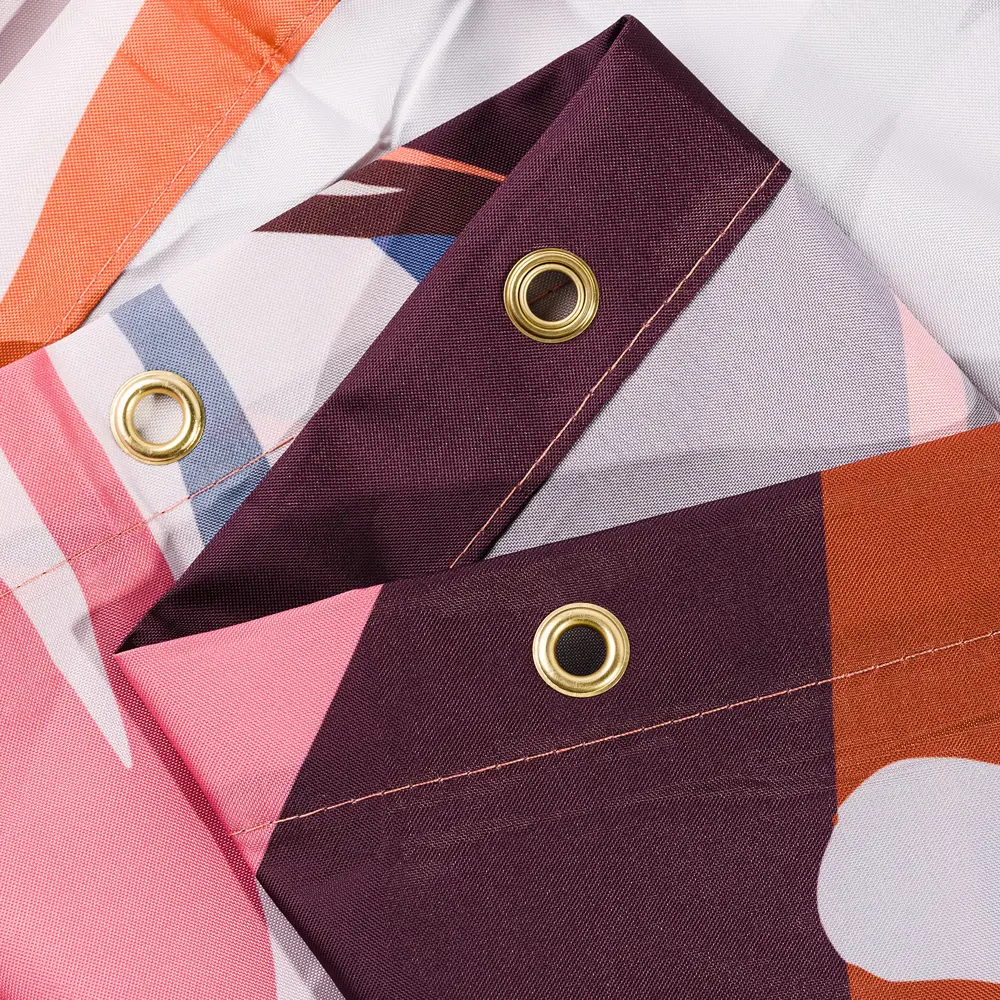 Штора для ванной Ethnic 180x200 см полиэстер цвет коричневый WESS STLM-2176106 - Вид №2