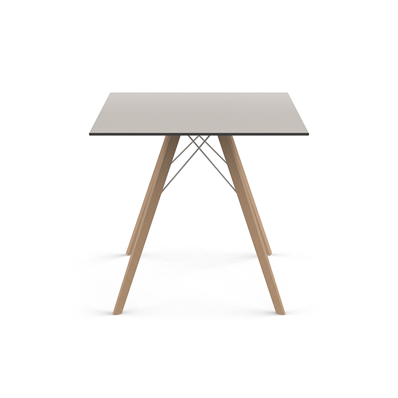 098101 Обеденный стол деревянный 80x80x74 Vondom Faz - Вид №2