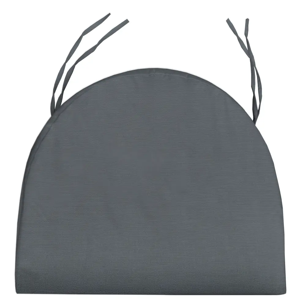 Подушка для стула Seasons Модерн 45x50 см полукруглая цвет серый STLM-2110441