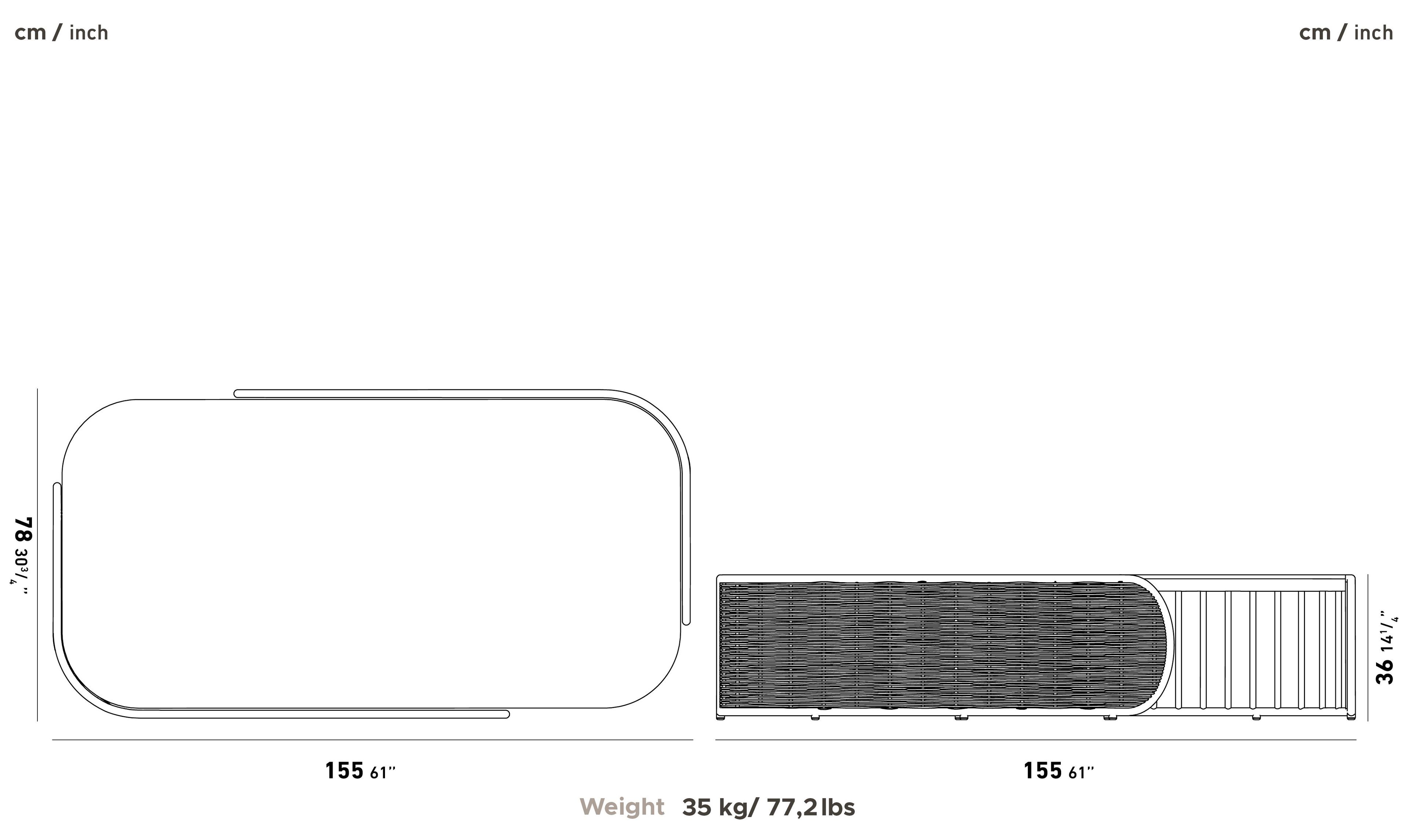 Алюминиевый низкий садовый столик YAAZ Ova ARCH-00112546 - Вид №10