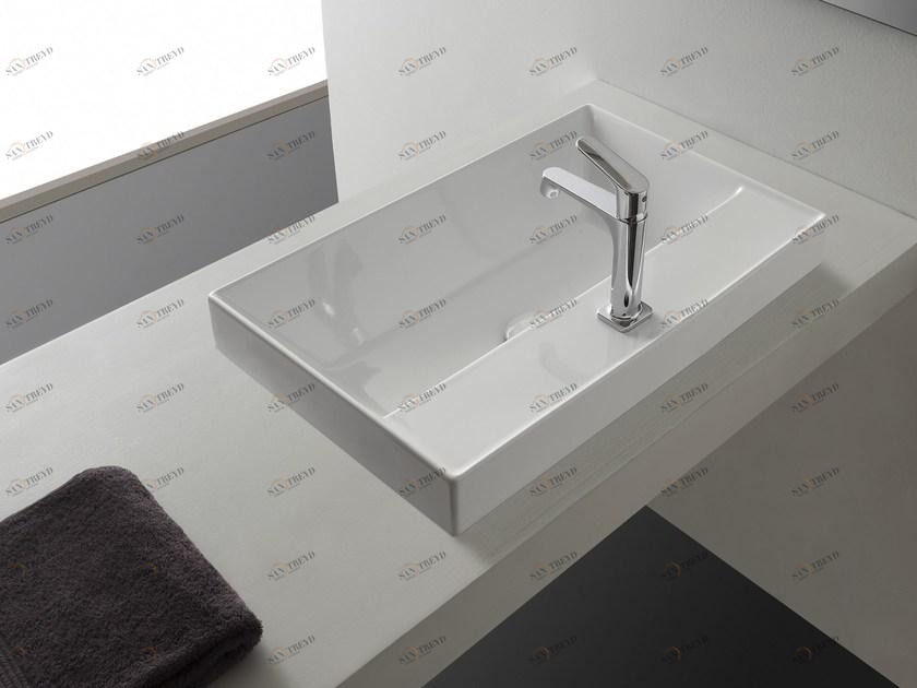 Накладная раковина на столешницу  овальная Scarabeo Ceramiche Teorema 2.0 sun-id-1361427