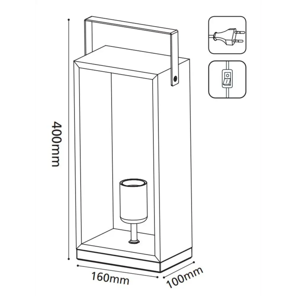 Лампа настольная Eglo Famborough 1x40 Вт, цвет черный-коричневый 82626019 STLM-2203773  - Вид №4