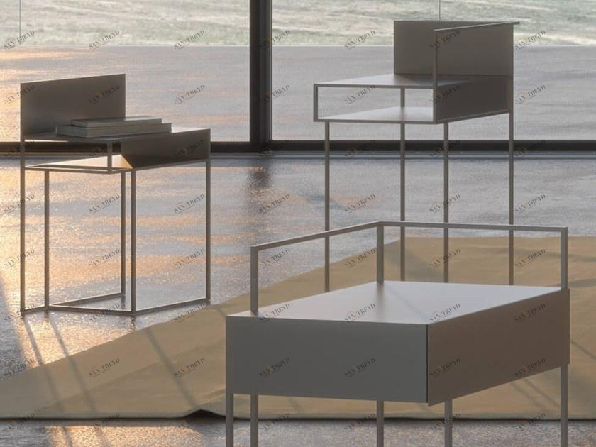 Ronda Design Прямоугольный металлический журнальный столик sun-id-1484195