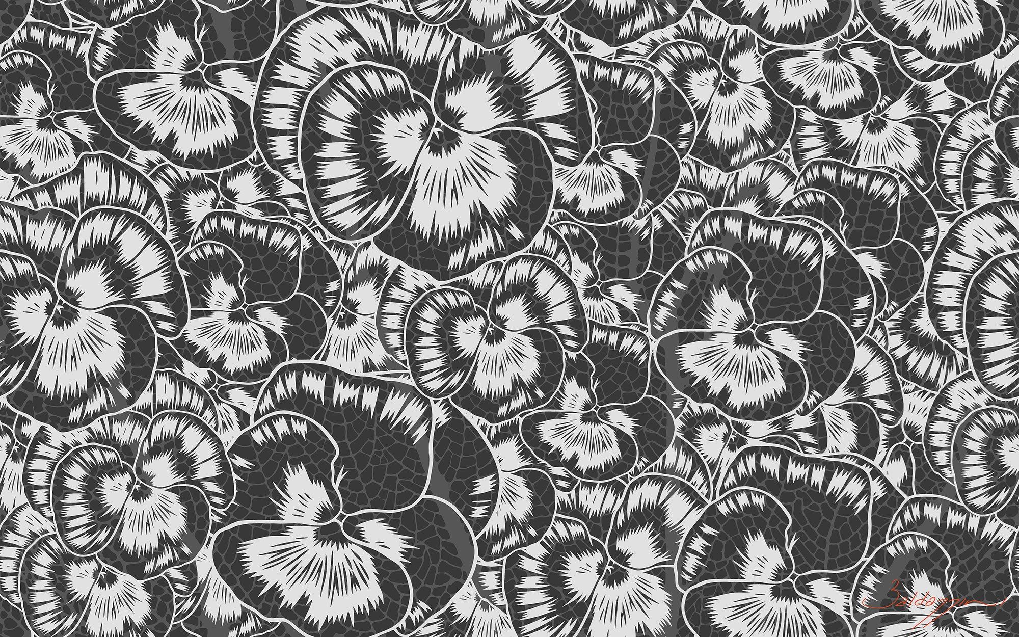 Цветочные узоры нетканые обои Tecnografica коллекции произведений искусства ARCH-00131272 - Вид №4