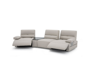 3-местный кожаный диван с электрическим движением