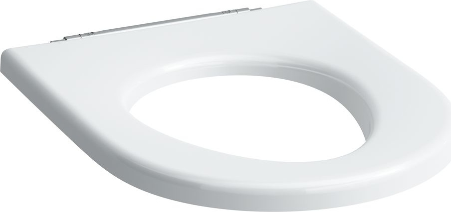 H8989513000001 Сиденье без крышки, для людей с ограниченными возможностями, подходит к моделям унитазов и Moderna, специальные усиленные укрепленные петли и амортизаторы LAUFEN PRO