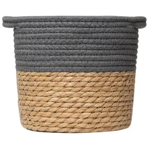 Корзина для хранения 20x20x20 см хлопок серый