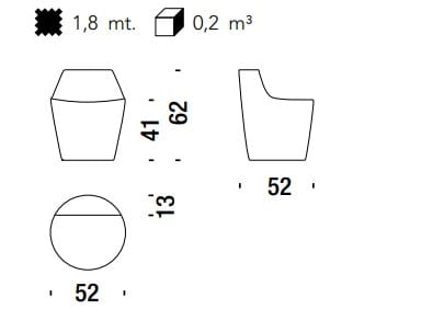 Войлочное кресло MOROSO остров Саруяма ARCH-00147336 - Вид №2