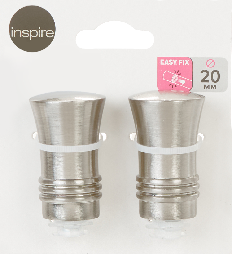 Наконечник для карниза INSPIRE трапеция металл хром 20 см (2 шт) 85186707 STLM-0059628 - Вид №2