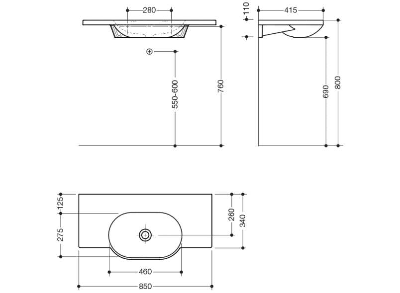 950.11.220 суета сует HEWI Waschtische  - Вид №2