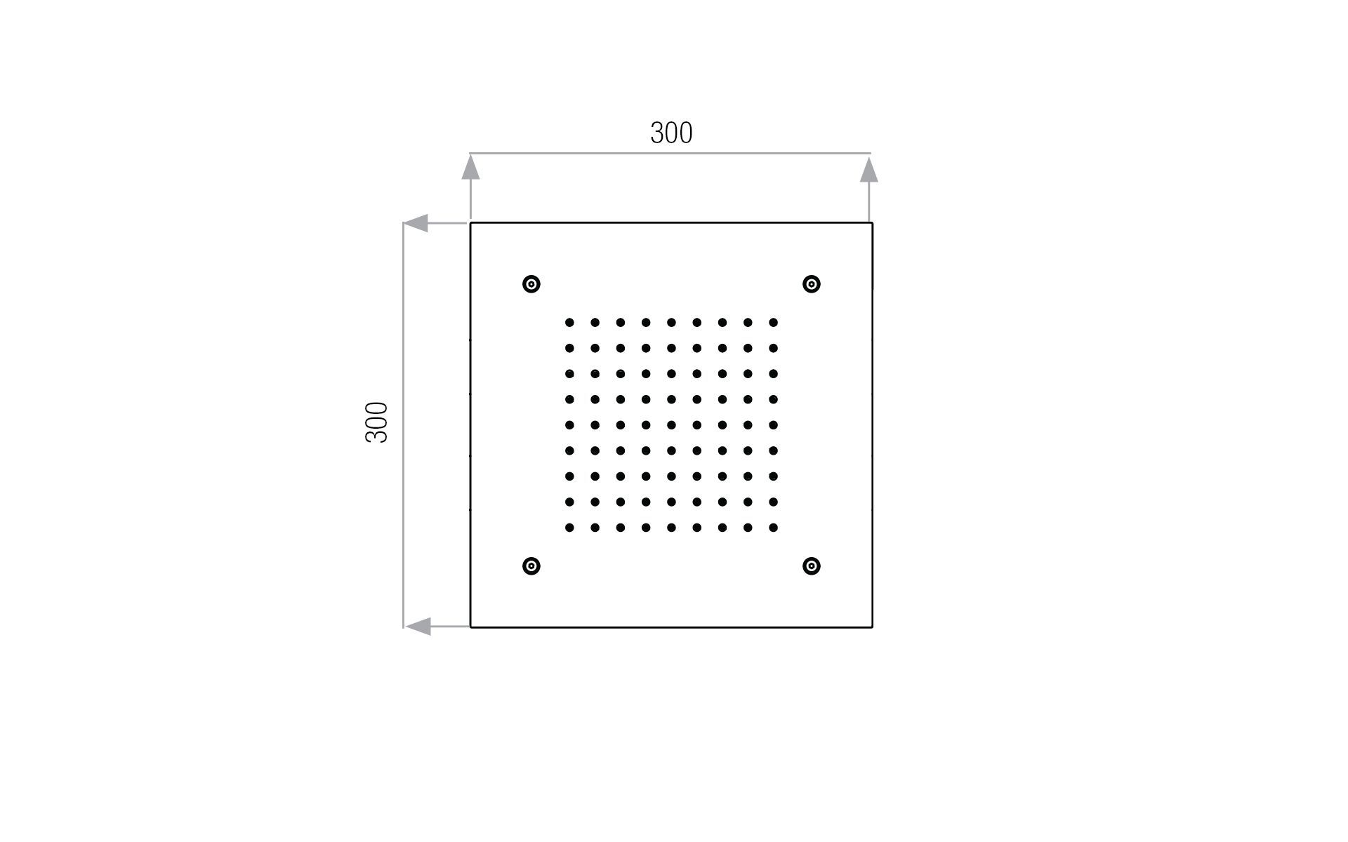 Квадратная душевая головка из нержавеющей стали Aquademy Milano Cortina Spa ARCH-00047317 - Вид №2