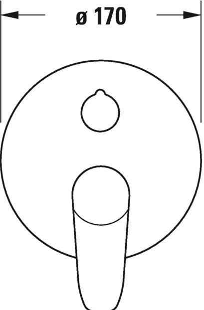 Duravit Смеситель для ванны скрытого монтажа, однорычажный B.1 sun-id-1407655 - Вид №2