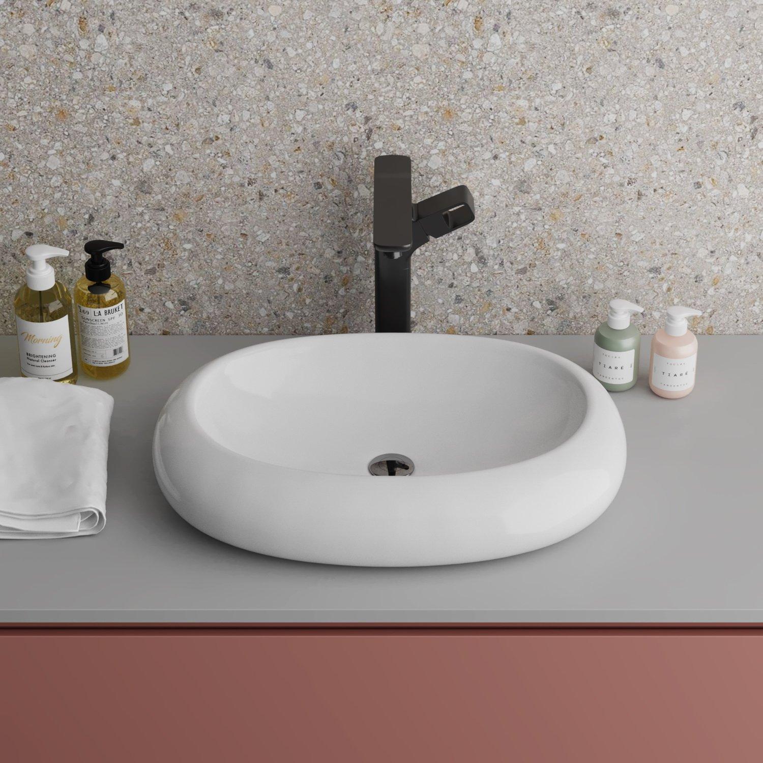 GR-3011 Накладная раковина на столешницу  прямоугольная Grossman 