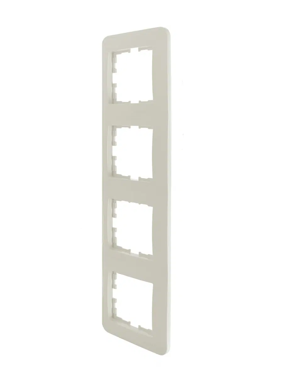 ASTI Рамка 4-ая вертикальная б/вст крем LEZARD 7081-0300-154 - Вид №3