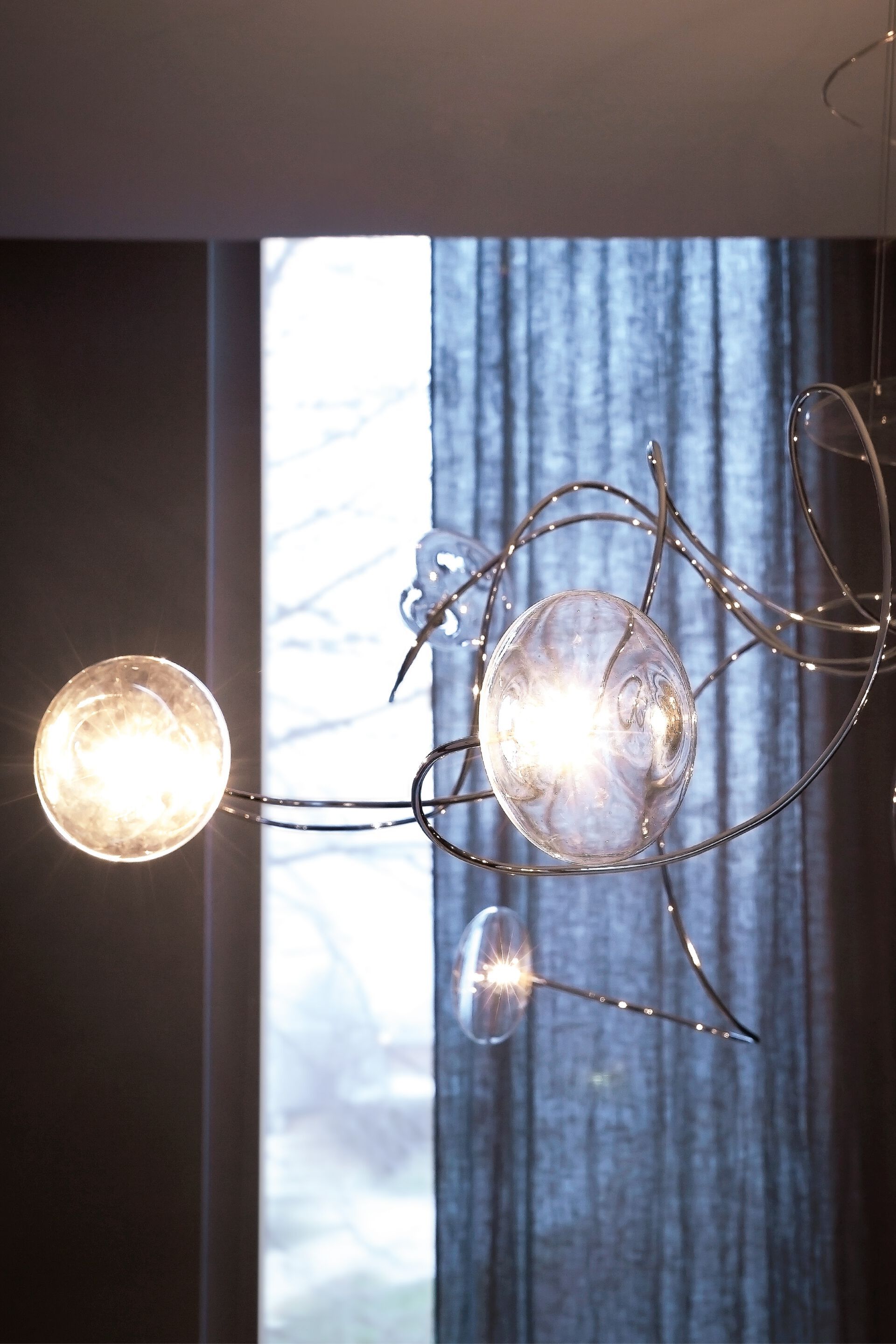 Металлический и хрустальный подвесной светильник Cattelan italia OKTOPUS ARCH-00140991 - Вид №2