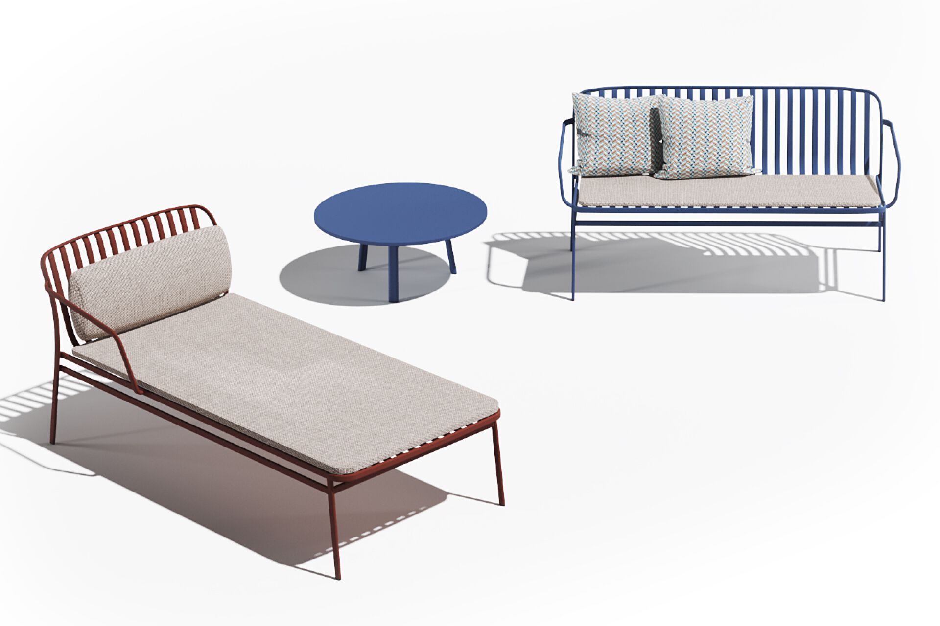 Низкий круглый журнальный столик из стали с порошковым покрытием BABEL D Kano ARCH-00042628 - Вид №3