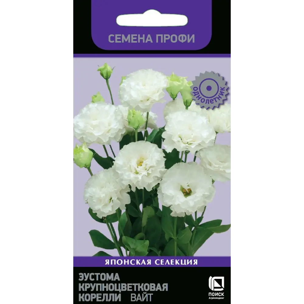 Эустома Корелли Вайт от ПОИСК - изящные белые цветы для сада и букетов 89402702 STLM-1566088