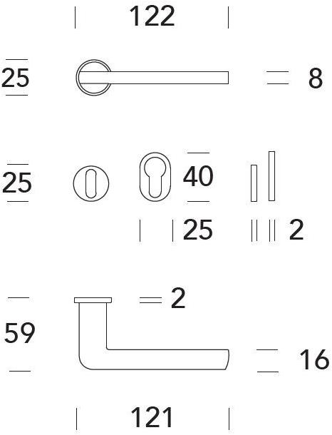 Reguitti Ручка из латуни на розетке Q-10 A119mr02235 - Вид №2