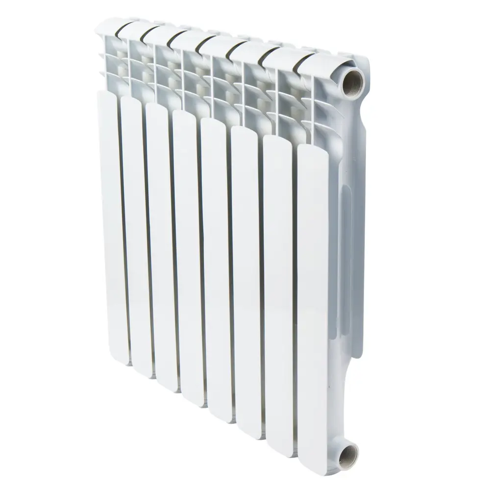 Радиатор Monlan Aluminium 500 алюминий 8 секций боковое подключение цвет белый STLM-2188030 - Вид №1