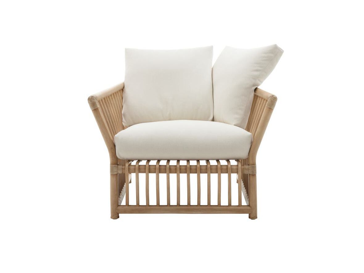 Садовое кресло из ротанга и тканевые подушки B&B Italia Outdoor Softcage ARCH-00007607 - Вид №5