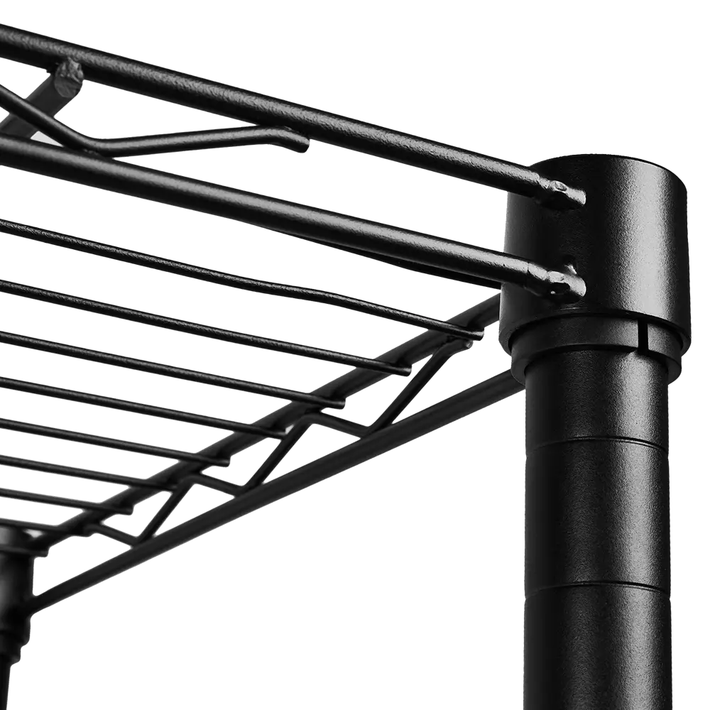 Стеллаж сетчатый KONSENSA 60x35x180 см цвет черный STLM-2071193 - Вид №4