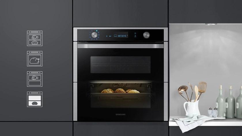 Samsung Home Appliances Двойная электрическая многофункциональная духовка класса а +  Nv75n7677rs  - Вид №14