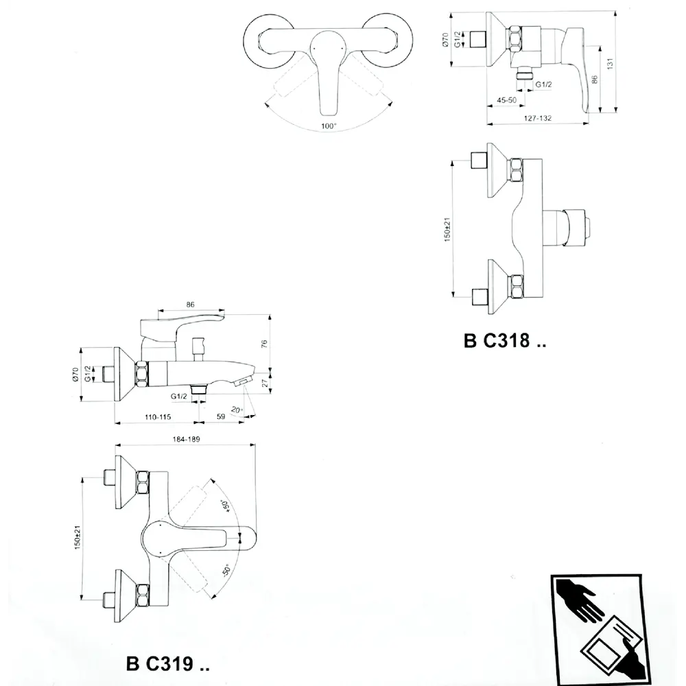 Смеситель для душа Ideal Standard Oglio однорычажный цвет хром 82145494 STLM-2108125 - Вид №4