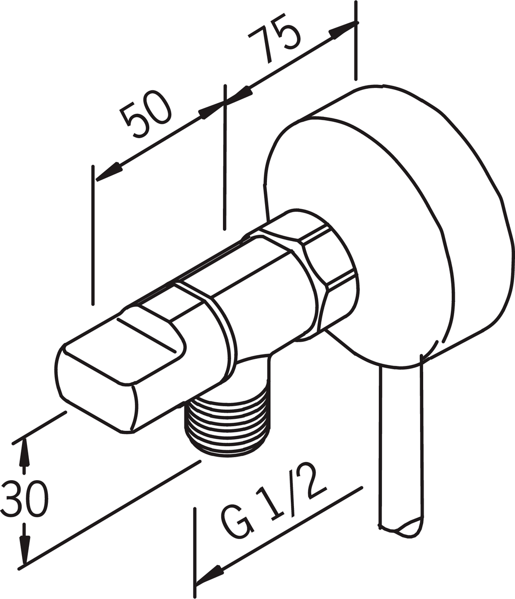 Oras 3170 Клапан стиральной машины 3170  Хром  - Вид №2