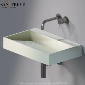 L010T1RPV4.130 Подвесная раковина настенная прямоугольная A. e T. Italia P35 серая