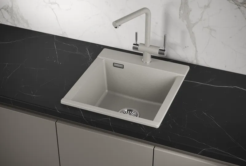 ES-4701, БАЗАЛЬТ, кухонная мойка, кварц, ESTETICA