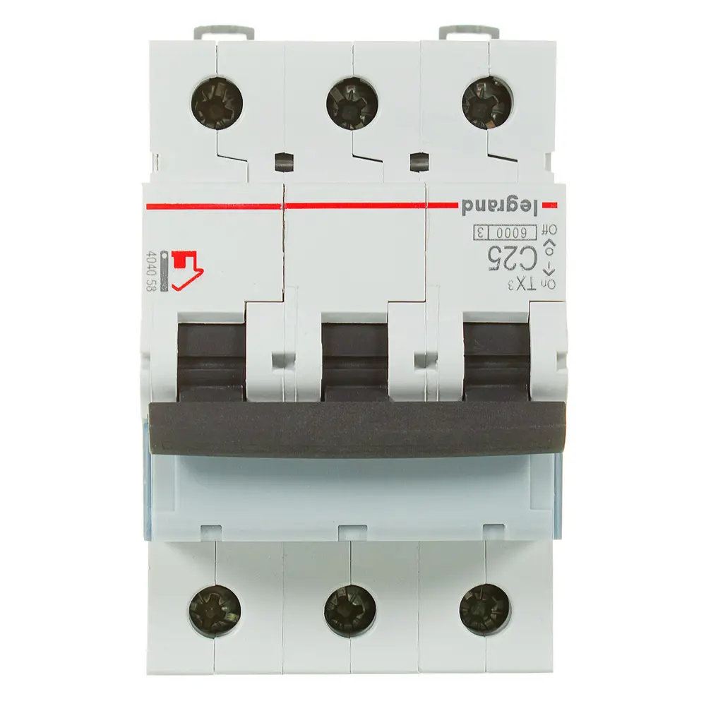 Автоматический выключатель Legrand TX3 3P C25 А 6 кА 10306417 STLM-2026744  - Вид №1