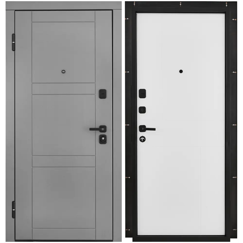 Дверь входная металлическая Лацио 96x201 см левая белая BELWOODDOORS STLM-2115650