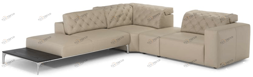 Natuzzi Секционный раскладывающийся кожаный диван Skyline sun-id-1498746