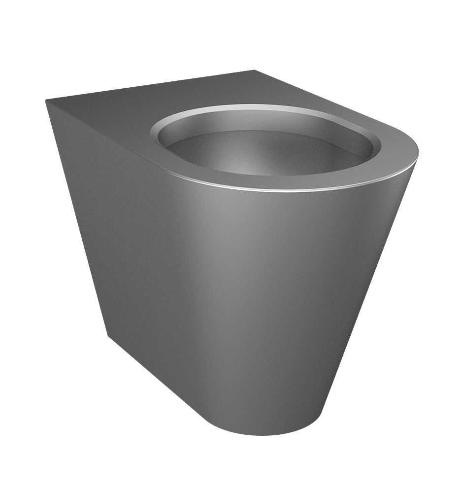 94050 Антивандальный нержавеющий напольный унитаз SANELA 