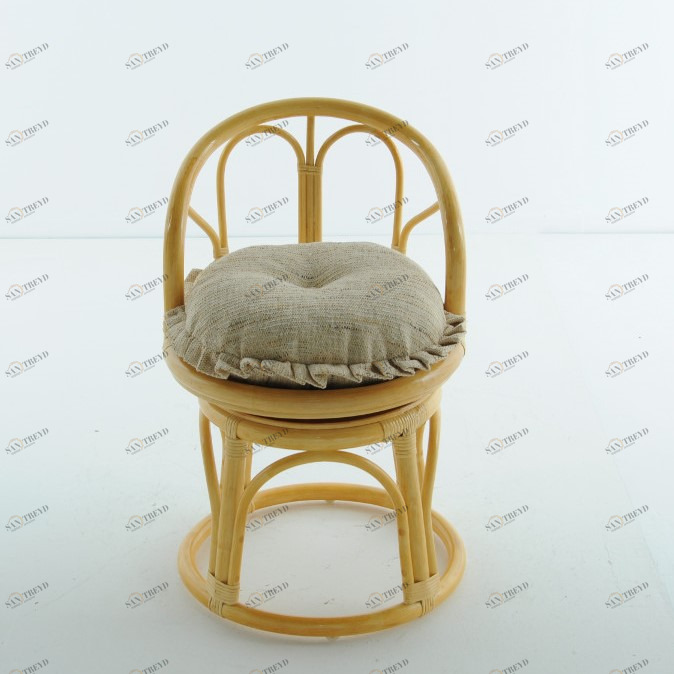 Табурет со спинкой 66х43 см мед Calamus Rotan VINOTTI  00-3885357 Желтый 