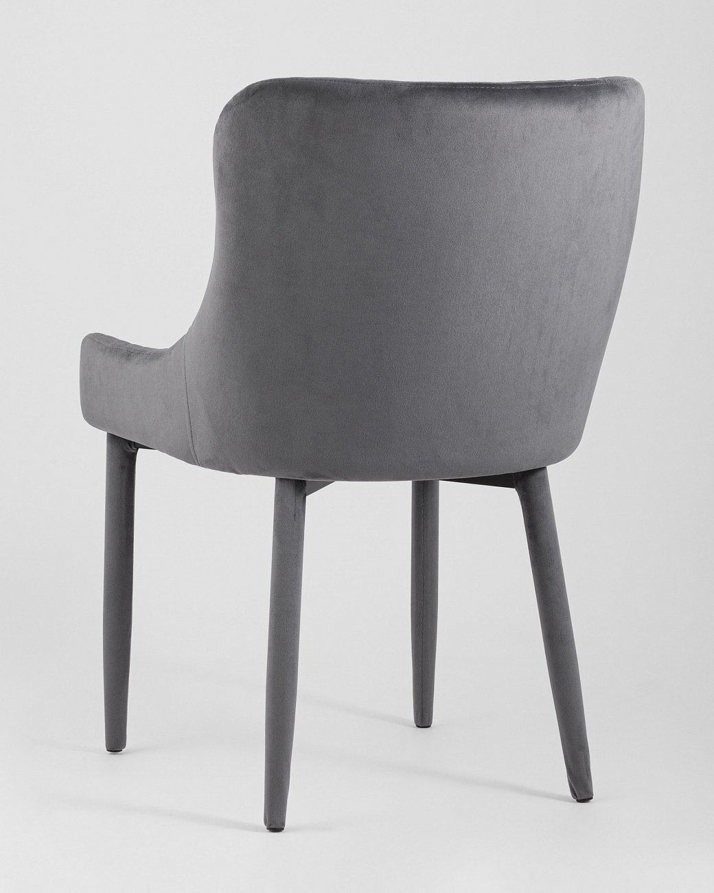 Стул мягкий со спинкой серый с ножками вельвет "Ститч" STOOL GROUP ДИЗАЙНЕРСКИЕ 00-3881933 Серый  - Вид №4