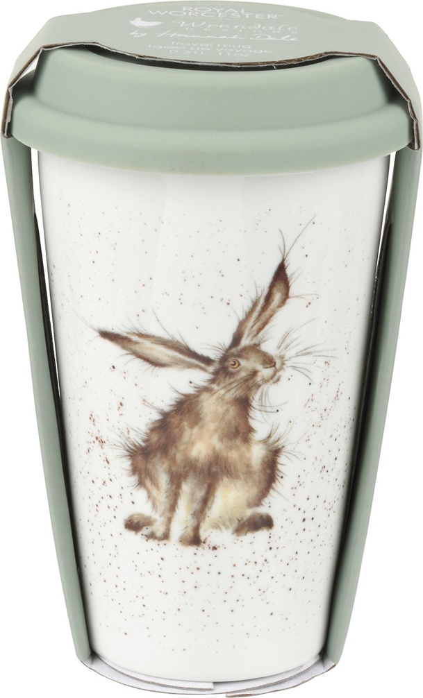10613386 Royal Worcester Термокружка Royal Worcester "Забавная фауна","Заяц" 310мл Фарфор костяной 