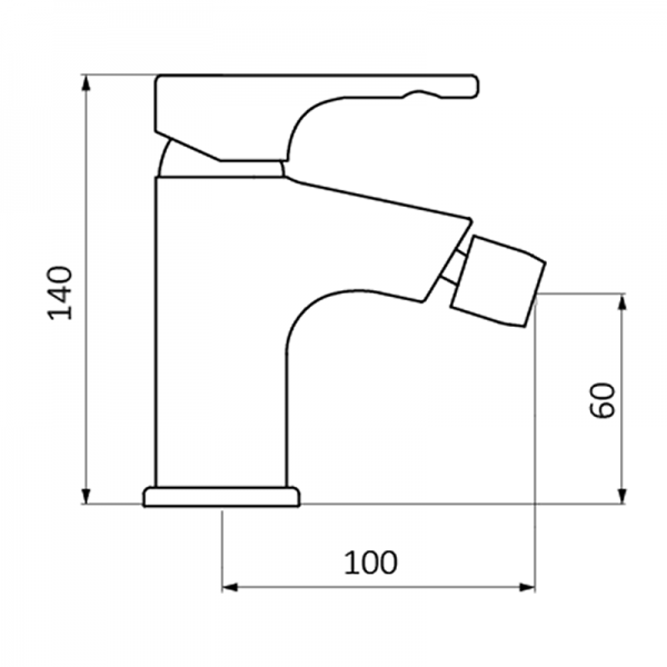 915900 BASIC Биде Смеситель Хром GRB MIXERS TENDER - Вид №1