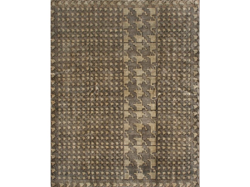 Прямоугольный ковер из шерсти и шелка Zollanvari Isfahan Gloss, Dots, Reload и Pazyryk - Дизайнер ARCH-00015604